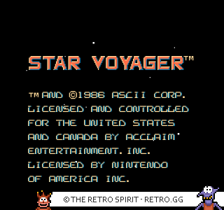 Game screenshot of Star Voyager