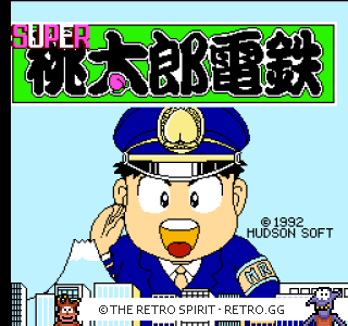Game screenshot of Super Momotarou Dentetsu