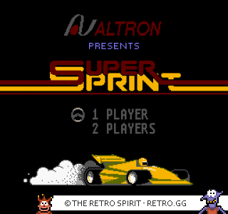 Game screenshot of Super Sprint
