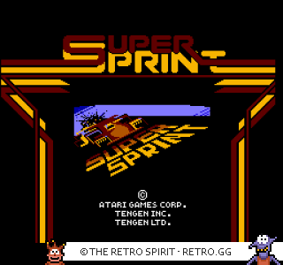 Game screenshot of Super Sprint