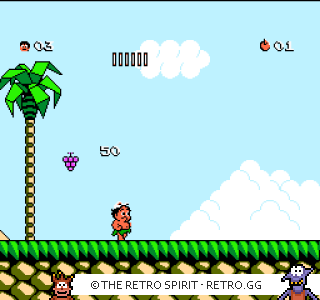 Game screenshot of Takahashi Meijin no Boukenjima III