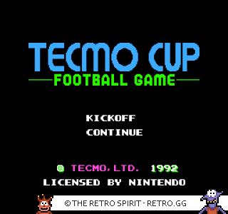 Game screenshot of Tecmo Cup: Football Game