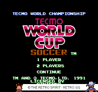 Game screenshot of Tecmo World Cup Soccer