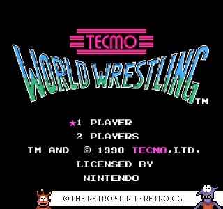Game screenshot of Tecmo World Wrestling