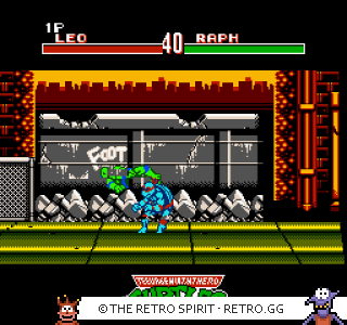 Game screenshot of Teenage Mutant Hero Turtles: Tournament Fighters