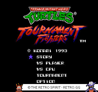 Game screenshot of Teenage Mutant Hero Turtles: Tournament Fighters