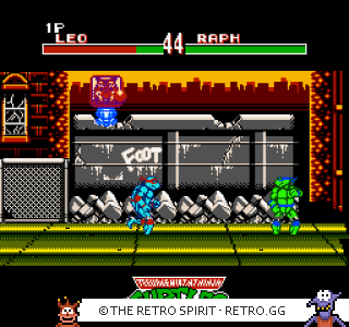 Game screenshot of Teenage Mutant Ninja Turtles: Tournament Fighters