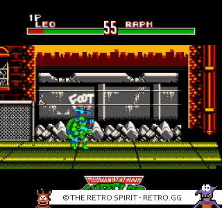 Game screenshot of Teenage Mutant Ninja Turtles: Tournament Fighters
