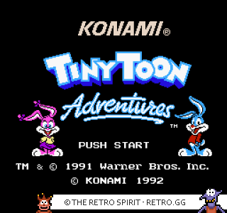 Game screenshot of Tiny Toon Adventures