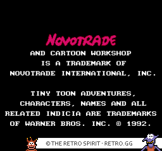 Game screenshot of Tiny Toon Adventures: Cartoon Workshop