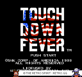 Game screenshot of Touchdown Fever