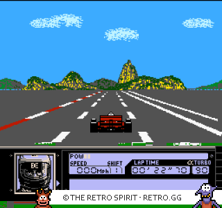 Game screenshot of Turbo Racing
