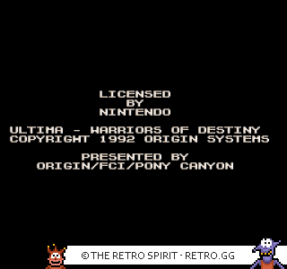 Game screenshot of Ultima: Warriors of Destiny