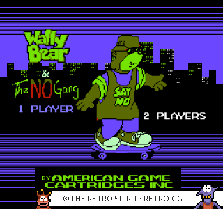 Game screenshot of Wally Bear and the No! Gang