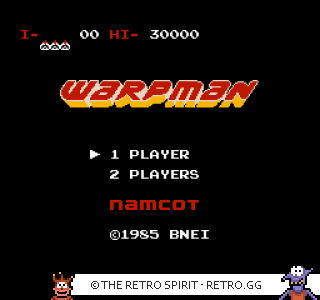Game screenshot of Warpman