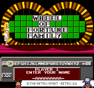 Game screenshot of Wheel of Fortune: Family Edition