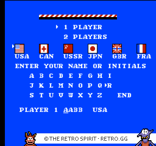 Game screenshot of Winter Games