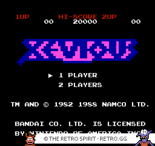 Game screenshot of Xevious: The Avenger