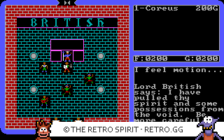 Game screenshot of Ultima IV: Quest of the Avatar