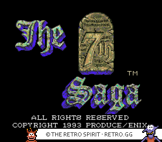 Game screenshot of The 7th Saga