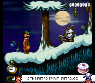 Game screenshot of Adventures of Yogi Bear