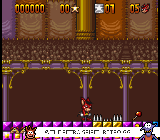 Game screenshot of Aero the Acro-Bat