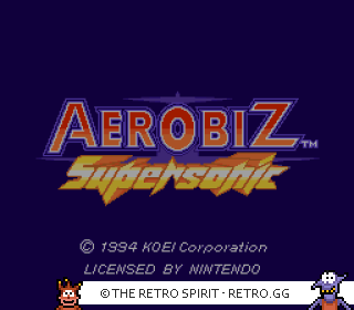 Game screenshot of Aerobiz Supersonic