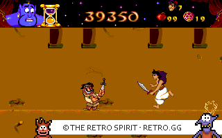 Game screenshot of Disney's Aladdin