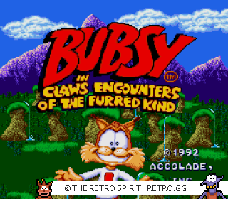 Game screenshot of Bubsy in: Claws Encounters of the Furred Kind