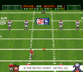 Game screenshot of CAPCOM's MVP Football