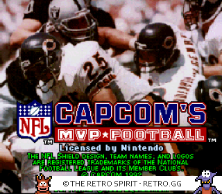 Game screenshot of CAPCOM's MVP Football