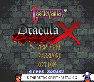 Game screenshot of Castlevania: Dracula X