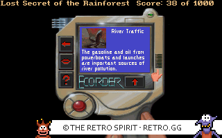 Game screenshot of EcoQuest 2: Lost Secret of the Rainforest