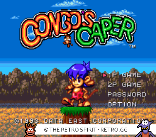 Game screenshot of Congo's Caper