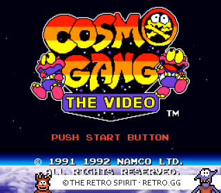 Game screenshot of Cosmo Gang the Video
