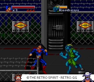 Game screenshot of The Death and Return of Superman