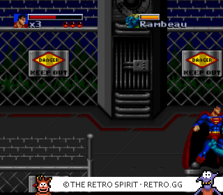 Game screenshot of The Death and Return of Superman