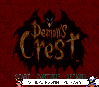 Game screenshot of Demon's Crest