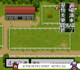 Game screenshot of Derby Stallion II