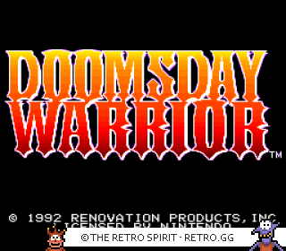 Game screenshot of DOOMSDAY WARRIOR