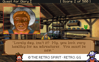 Game screenshot of Quest for Glory I: So You Want To Be A Hero?
