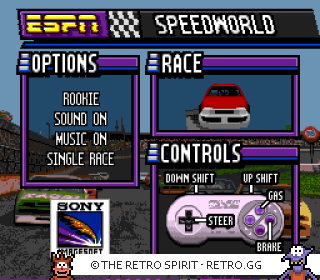 Game screenshot of ESPN Speedworld