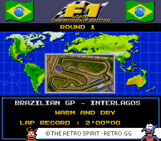 Game screenshot of F1 World Championship Edition