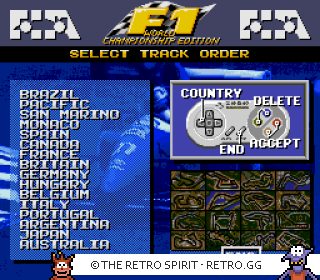 Game screenshot of F1 World Championship Edition