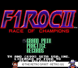 Game screenshot of F1 ROC II: Race of Champions