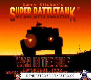 Game screenshot of Garry Kitchen's Super Battletank: War in the Gulf