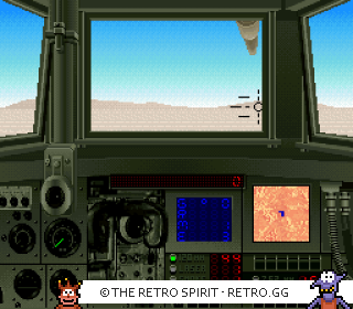 Game screenshot of Garry Kitchen's Super Battletank: War in the Gulf