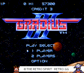 Game screenshot of Gradius III