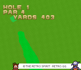 Game screenshot of HAL's Hole in One Golf