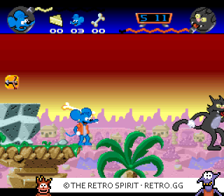 Game screenshot of The Itchy & Scratchy Game